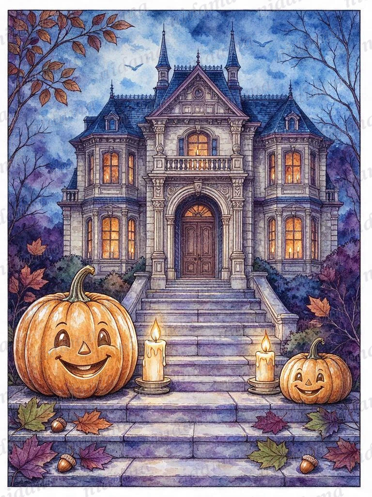 Pumpkins on the steps