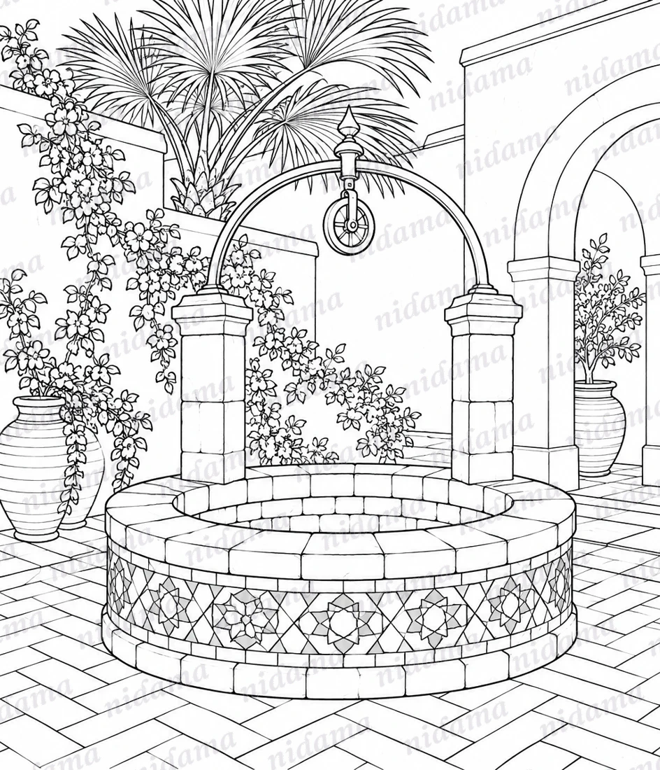 El pozo de mosaicos