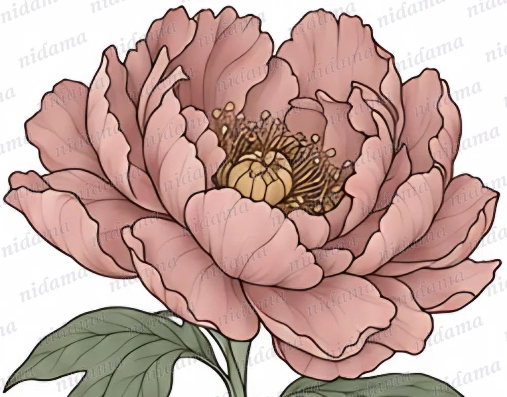 A Single Peony