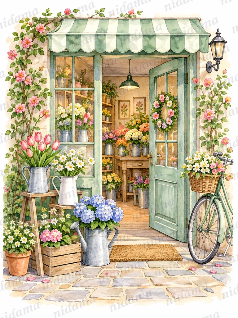 Florist's doorway