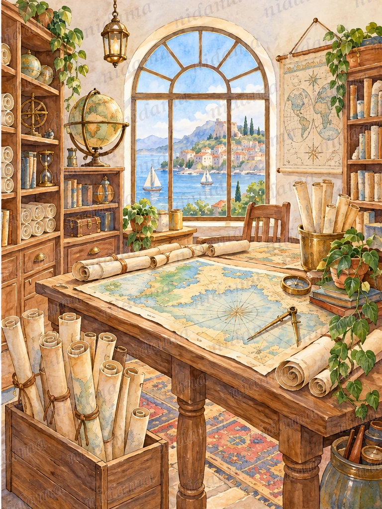 Maps and shelves
